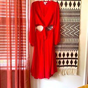 Yumi Kim Open Heart midi chiffon dress